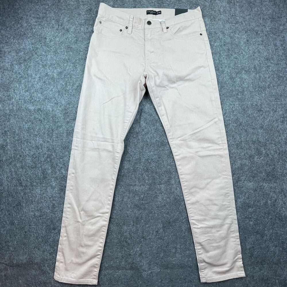 Club Monaco Jeans‎ Mens 31/32 Pink Coupe Super Slim Fit Skinny Pastel Summery